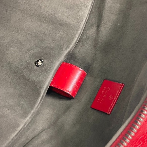 GUCCI Red Leather Backpack main image 12